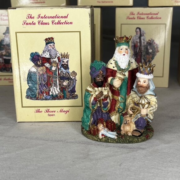 The International Santa Claus Collection The Three Magi Spain Figurine 1995 - Picture 8 of 16
